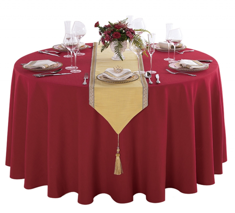 亚麻YM011大红色