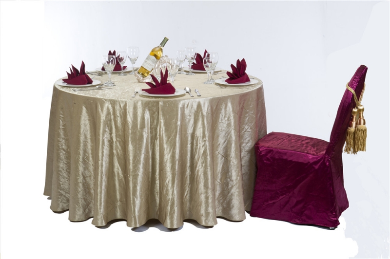 宴会压皱酒红色椅套