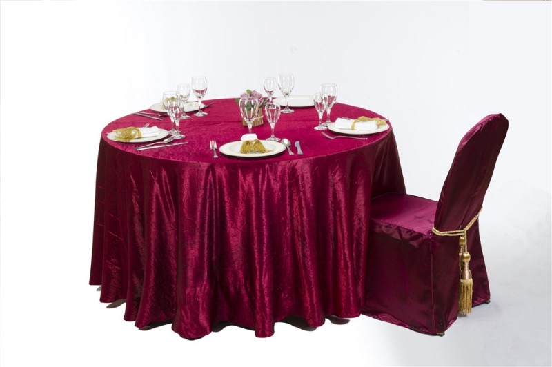 宴会酒红色压皱椅套