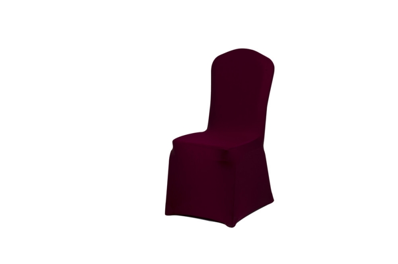 宴会会议专用加厚弹力酒红色椅套